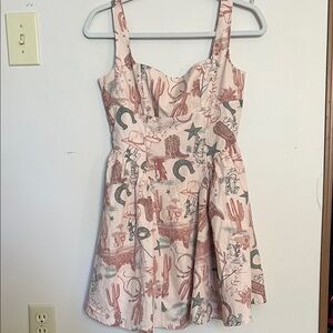 Western mini dress
